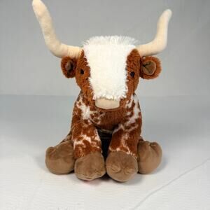 Build-A-Bear Texas Longhorn Cow Plush UT BAB Stuffed Animal